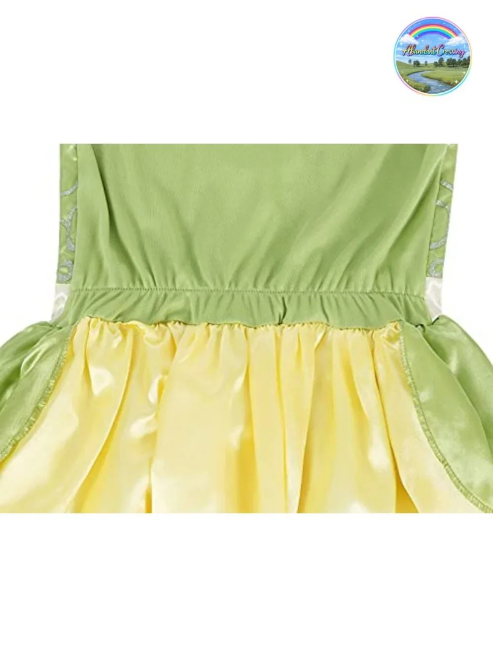 Girls Princess Dress Costume 4-Piece Set Satin Halloween Birthday Party